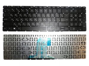 Keyboard HP Pavilion 15-ac, 15-af, 15-ay, 15-ba, 17-y, 17-x, 250 G4,255 G4,250 G5,255 G5  w/o frame "ENTER"-small ENG/RU Black