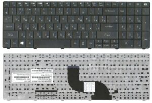 Keyboard Gateway NE56R NE51B NE71B PackardBell EG70 TE69 TM01 TM05 TM80 TM81 LE11 TE11 LM81 LM82 LM83 LM85 TK11 TK81 LM94 ENG/RU Black