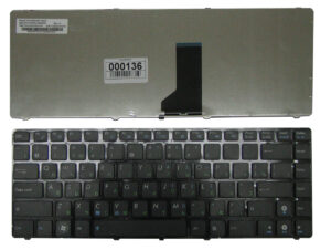 Keyboard Asus K42 X44 X43 A43 A42 X42 K43 UL30 UL80 N43 N82 U31 U35 U36 U41 U45 ENG/RU Black