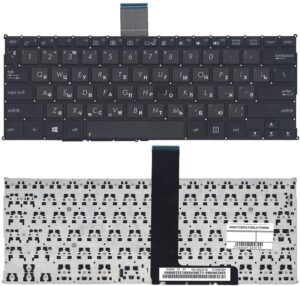 Keyboard Asus X200 F200 R202 w/o frame "ENTER"-small ENG/RU Black