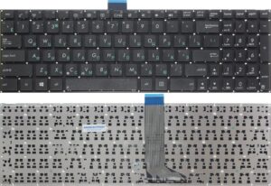 Keyboard Asus X502 X551 X553 X554 X555 F551 P551 A553 D550 D553 R556 R512 F555 K555 A555 w/o frame "ENTER"-small ENG/RU Black