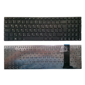 Keyboard Asus N550 N56 N76 N750 Q550 R552 U500 w/o frame "ENTER"-big ENG. Black