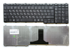 Keyboard Toshiba Satellite L500 L505 L550 L555 A500 A505 P500 P505 Qosmio X500 ENG/RU Black