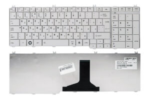 Keyboard Toshiba Satellite C650 C660 C670 C675 C750 C755 C770 C775 L650 L660 L670 L675 L750 L755 L770 L775 ENG/RU White