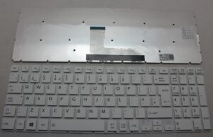Keyboard Toshiba Satellite L55-B L55D-B L55T-B L50-B L50D-B L50T-B L50-C S50-B S50T-B S50DT-B S50D-B S55-B S55T-B w/o frame "ENTER"-big ENG. White