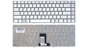 Keyboard Sony VPCEA w/o frame "ENTER"-small ENG/RU White