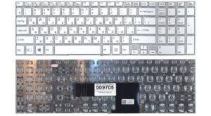 Keyboard Sony SVF15 SVF15A SVF15E w/o frame "ENTER"-small ENG/RU White