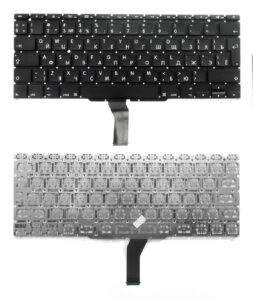 Keyboard Apple Macbook Air 11" A1370 A1465 w/o frame "ENTER"-big ENG/RU Black