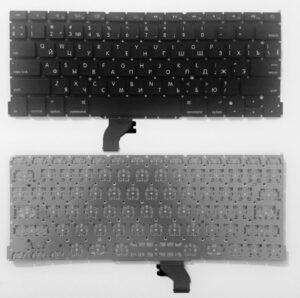 Keyboard Apple Macbook Pro 13" A1502 w/o frame "ENTER"-small ENG/RU Black