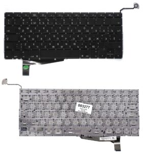 Keyboard Apple Macbook Pro 15" A1286 (2008) w/o frame "ENTER"-big ENG/RU Black