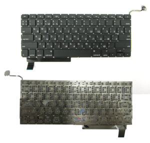 Keyboard Apple Macbook Pro 15" A1286 (2009-2012) w/o frame "ENTER"-small ENG/RU Black