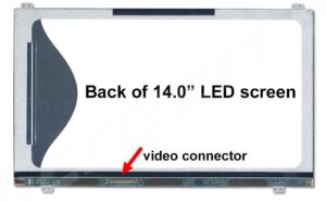 Display 14.0" LED Slim 40 pins HD (1366x768) Brackets Up-Down Matte LTN140AT21