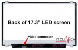 Display 17.3" LED IPS Slim 30 pins Full HD (1920x1080) Socket Left-Side Brackets Up-Down Matte NV173FHM-N41 BOE