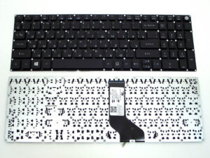 Keyboard  Acer Aspire E5-522 E5-532 E5-573 E5-722 E5-772 E5-575 E5-523 ES1-572 F5-521 F5-522 w/o frame ENG/RU Black