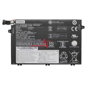 Battery Lenovo Thinkpad E480 E485 E490 E580 E585 E590 R480 R580 L17C3P51 L17L3P51 L17M3P51 L17M3P52 01AV445 01AV446 01AV447 01AV448 SB10K97606 SB10K97607 SB10K97608 SB10K97609 SB10K97610 11.1V 45Wh 3880mAh Black Original
